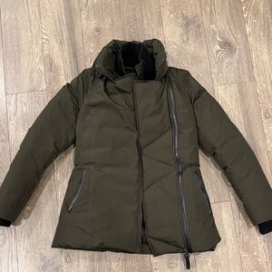 Mackage Dark Olive Puffer Coat